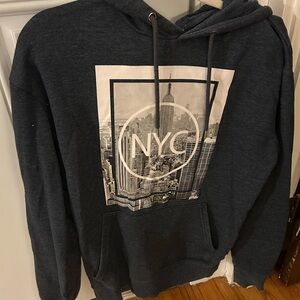Primark Charcoal NYC Graphic Hoodie